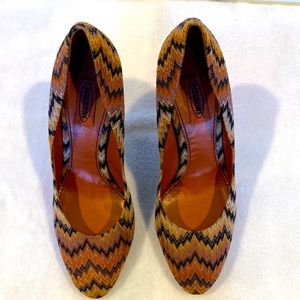 MISSONI ZIG ZAG SHOES Sz 41 ITALY